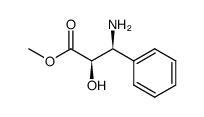 (2R,3S)-3-amino-2-hydroxy-3-phenylpropionic acid methyl ester结构式