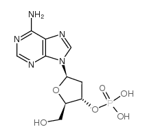 2' -脱氧3' -磷酸游离酸结构式