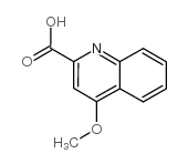4-甲氧基-2-喹啉羧酸结构式