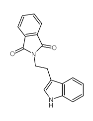 2-(2-(1H-吲哚-3-基)乙基)异吲哚啉-1,3-二酮结构式
