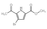 Methyl 5-acetyl-4-bromo-1H-pyrrole-2-carboxylate结构式