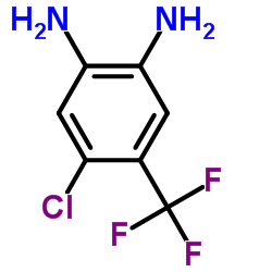 2-氨基-4-氯-5-三氟甲基苯胺结构式