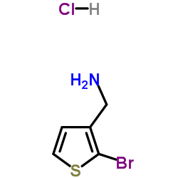 (2-溴-3-噻吩基)甲胺结构式