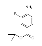 tert-butyl 4-amino-3-fluorobenzoate结构式