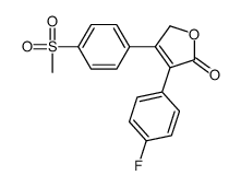 4-(4-fluorophenyl)-3-(4-methylsulfonylphenyl)-2H-furan-5-one结构式