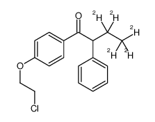 1-[4-(2-氯乙氧基)苯基]-2-(乙基-d5)-2-苯乙酮结构式