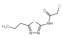 2-chloro-N-(5-propyl-1,3,4-thiadiazol-2-yl)acetamide结构式