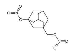 1-nitroxy-3-nitroxymethyladamantane结构式