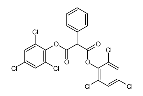 bis(2,4,6-trichlorophenyl) 2-phenylpropanedioate结构式