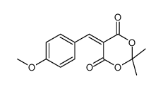 5-[(4-METHOXYPHENYL)METHYLENE]-2,2-DIMETHYL-1,3-DIOXANE-4,6-DIONE结构式