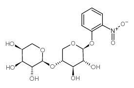 2-硝基苯基-β-D-木二糖苷结构式