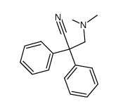3-dimethylamino-2,2-diphenyl-propionitrile结构式