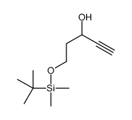 5-[tert-butyl(dimethyl)silyl]oxypent-1-yn-3-ol结构式