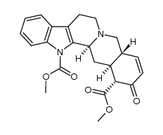 dimethyl (16α)-18,19-didehydro-17-oxoyohimban-1,16-dicarboxylate结构式