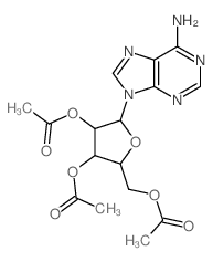 9H-Purin-6-amine,9-(2,3,5-tri-O-acetyl-b-D-arabinofuranosyl)-结构式