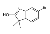 6-溴-3,3-二甲基吲哚啉-2-酮结构式