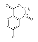 2-硝基-4-溴苯甲酸甲酯结构式