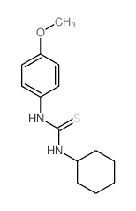 1-cyclohexyl-3-(4-methoxyphenyl)thiourea结构式