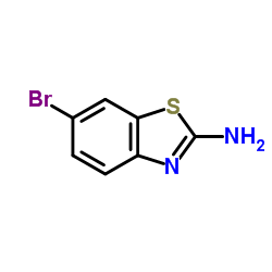 2-氨基-6-溴苯并噻唑结构式