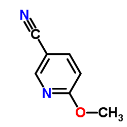 2-甲氧基-5-氰基吡啶结构式