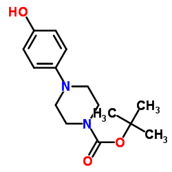 1-Boc-4-(4-羟基苯基)-哌嗪结构式
