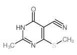 5-氰基-2-甲基-6-(甲基硫代)嘧啶-4(3H)-酮结构式