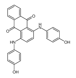 1,4-bis(4-hydroxyanilino)anthracene-9,10-dione结构式