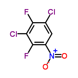 2,4-二氟-3,5-二氯硝基苯结构式