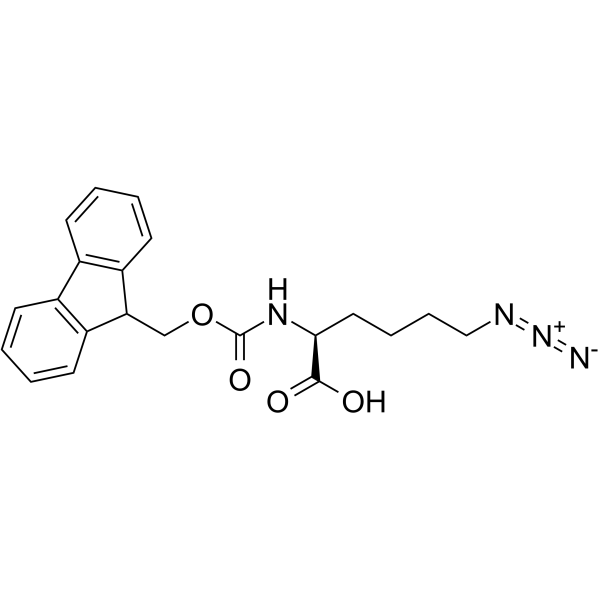 (2S)-N-Fmoc-6-叠氮基己酸结构式