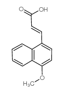 3-(4-甲氧基-1-萘)丙烯酸结构式