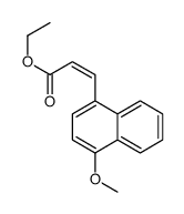 ethyl 3-(4-methoxynaphthalen-1-yl)prop-2-enoate结构式