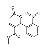 methyl 3-acetoxy-2-methylene-3-(2-nitrophenyl)propanoate结构式
