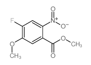 4-氟-5-甲氧基-2-硝基苯甲酸甲酯结构式
