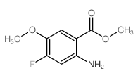 Methyl 2-amino-4-fluoro-5-methoxybenzoate结构式
