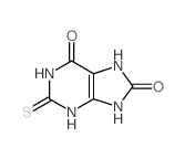 1H-Purine-6,8-dione,2,3,7,9-tetrahydro-2-thioxo-结构式