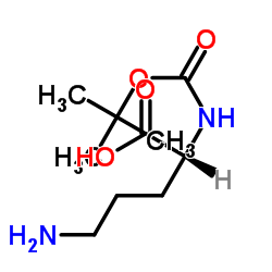 丁氧羰基-D-鸟氨酸-OH结构式