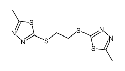 2-methyl-5-[2-[(5-methyl-1,3,4-thiadiazol-2-yl)sulfanyl]ethylsulfanyl]-1,3,4-thiadiazole结构式