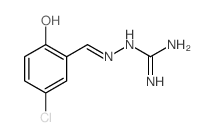 Hydrazinecarboximidamide,2-[(5-chloro-2-hydroxyphenyl)methylene]-结构式