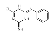6-chloro-2-N-phenyl-1,3,5-triazine-2,4-diamine结构式