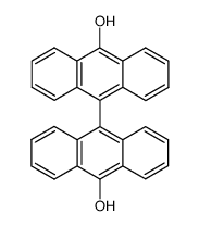 9,9'-Bi[anthracen-10-ol]结构式