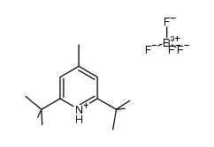2,6-di-tert-butyl-4-methylpyridinium tetrafluoroborate结构式