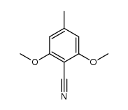 2,6-dimethoxy-4-methylbenzonitrile结构式