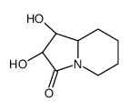 [1R-(1a,2,8aa)]-Hexahydro-1,2-dihydroxy-3(2H)-indolizinone结构式