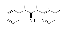 1-(4,6-DIMETHYL-2-PYRIMIDINYL)-3-PHENYLGUANIDINE结构式
