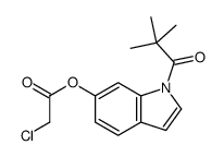 [1-(2,2-dimethylpropanoyl)indol-6-yl] 2-chloroacetate结构式