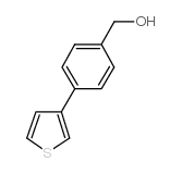 (4-噻吩-3-苯基)甲醇结构式