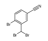 4-Bromo-3-(dibromomethyl)benzonitrile结构式