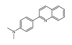 N,N-dimethyl-4-quinolin-2-ylaniline结构式