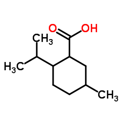 (1R,2S,5R)-5-甲基-2-异丙基环己基甲酸结构式