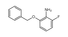 2-benzyloxy-6-fluorophenylamine结构式